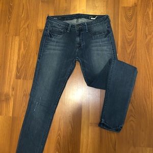 William Rast Lightly Distressed Skinny Jeans